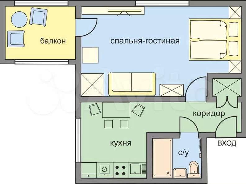 -и комнатная Кутузовский проспект, фото №1