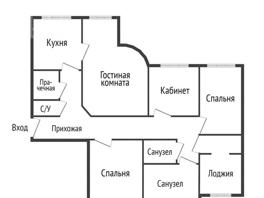 4-х комнатная квартира Академика Бакулева улица, 1, фото №10