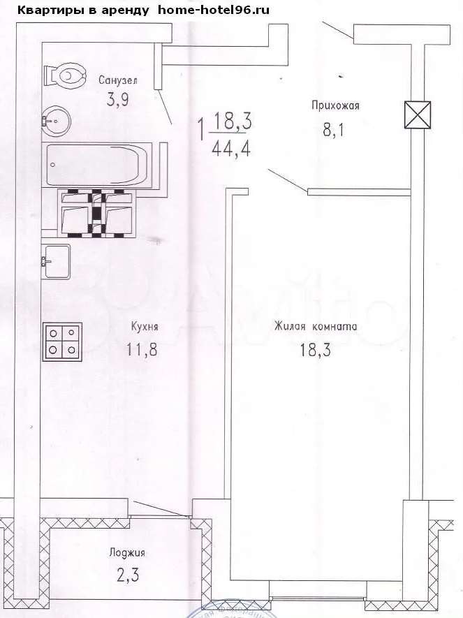 Однокомнатная квартира Щорса улица, 103, фото №3