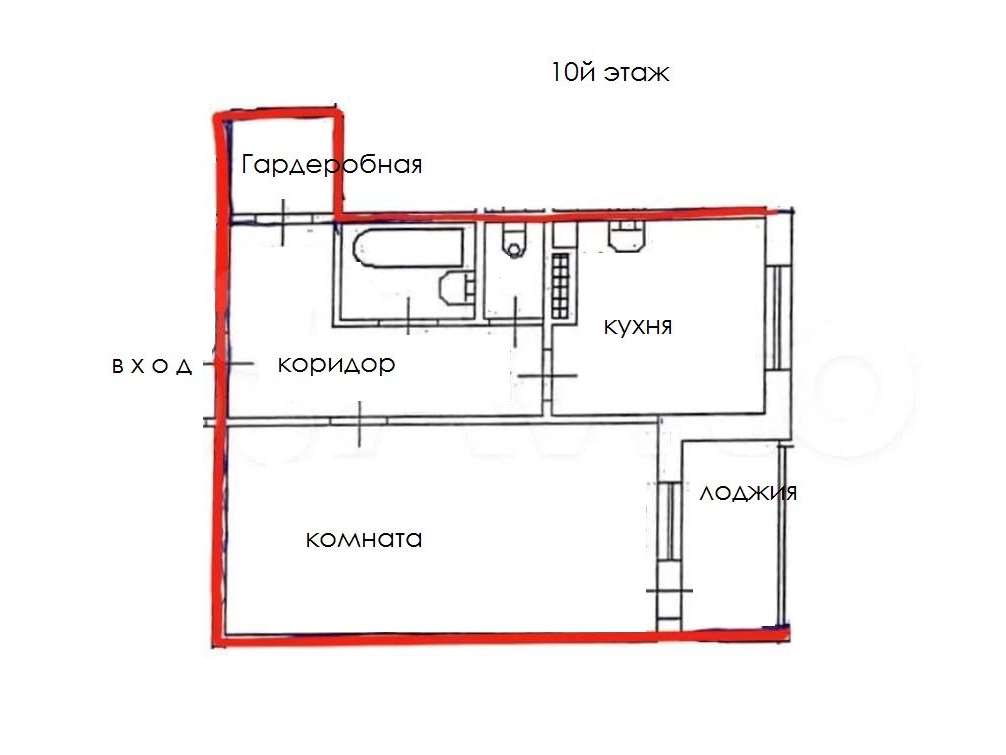 Однокомнатная квартира ул. Лёни Голикова улица, 98 к. 1, фото №10