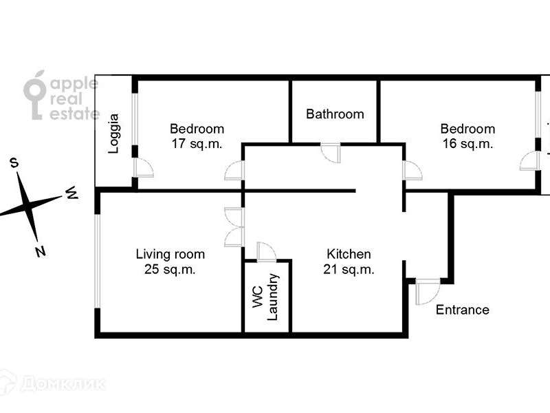 Трехкомнатная квартира Профсоюзная улица, 64 к. 2, фото №10