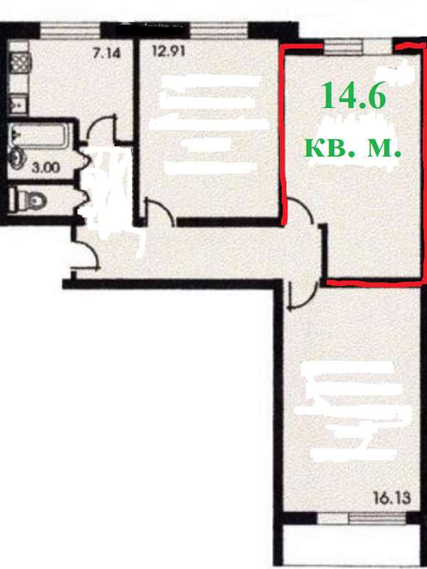 Комната Сумской улица, 13 к. 2, фото №7