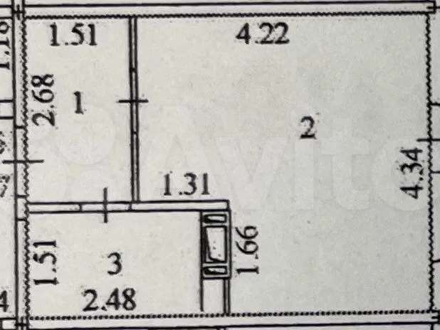 Однокомнатная квартира Блюхера улица, 123, фото №6