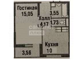 Однокомнатная квартира 19 улица к. 1, фото №3