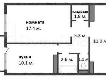 Однокомнатная квартира ул. Академика Байкова улица, 13 к. 1, фото №10