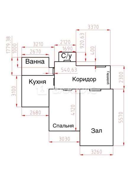 Двухкомнатная квартира Перовская улица, 16, фото №6