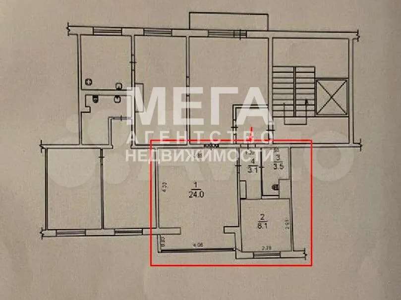 Однокомнатная квартира Российская улица, 196, фото №10